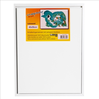 Floating canvas MDF weiss 40x50cm