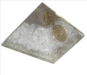Orgonit Pyramide 7-8cm Quarz ass INDIEN