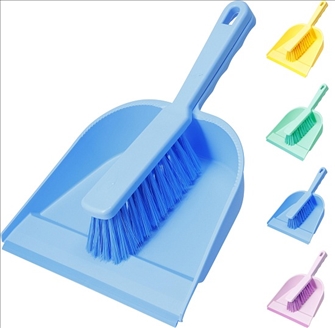 Bodenreinigung Schaufel und Wischer 4 Farben ass
