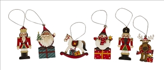 Baumschmuck 6ass 6.5cm
