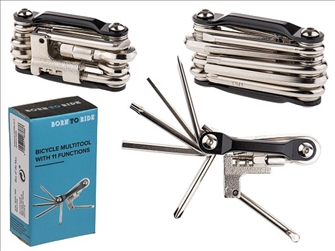 Fahrrad Multitool mit 11 Funktionen 7cm in Geschenkverpackung