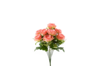 Rosenstrauss 13 Blüten rosa 40cm
