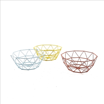 Korb rund 3ass 24x9.5 Metall