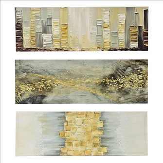 Dekoration Bild abstrakt 3ass 100x50cm