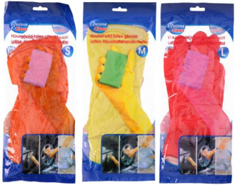 Haushaltshandschuhe Latex uni 3ass