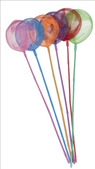 Fischernetz mit Bambusrute 6ass D24 L90cm