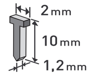 Heftpistolen Klammern 1000.Stck 10mm-14mm für 300393 und 300394 Extol Premium