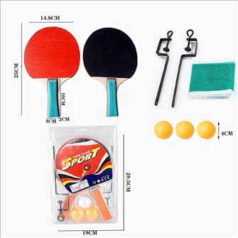 Tischtennis Set 8tlg Verpackung 29.5x19cm