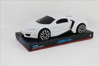 Auto Rennauto weiss in Verpackung 20x7x10cm