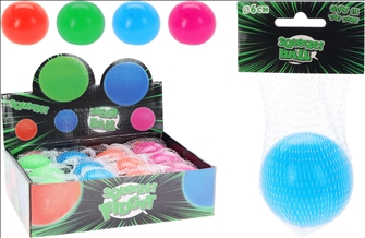 Antistressball glow in the dark 4ass 12Stk im Display