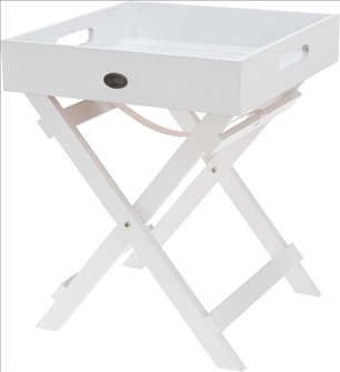 Tablett weiss auf Klappgestell