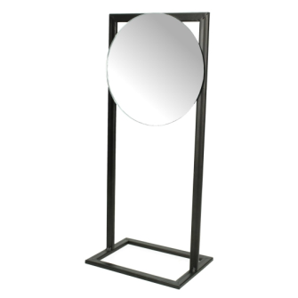 Spiegel schwarz 15x11x35cm Metall