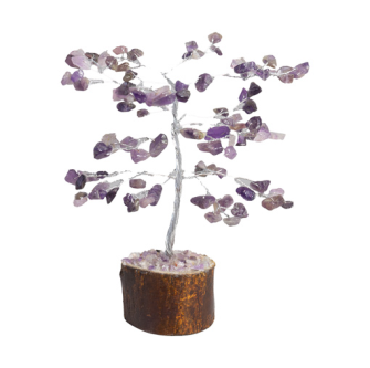 Halbedelstein Baum 15cm violet INDIEN