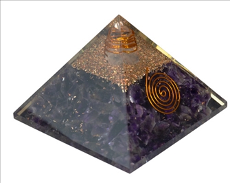 Orgonit Pyramide 7-8cm Amethyst INDIEN