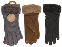 Handschuhe Damen Elegant 4 farbig ass  65g 100% Polyester