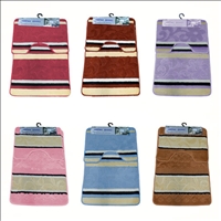 Badeteppich 2er Set 50x77cm und 49x40cm 6ass