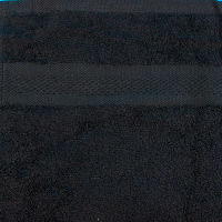Smooth Frottierw&amp;#228;sche 50x100cm Handtuch 500gsm Schwarz 100% BW+