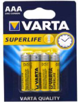 Batterien AAA VARTA  Superlife Micro R03 4er Pack Blister im Display