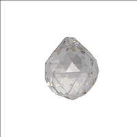 Kristallglas Kugel 30mm Dreieck Facetten Bleikristall 30%