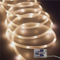 Lichtschlauch 40 LED warmweiss mit timer (ohne3xAA) 2m lang