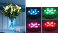 LED Lichtzauber RGB Farbwechsel Fernbedienung, innen/ aussen Kunststoff (ohne 3xAAA) 7x2.5cm
