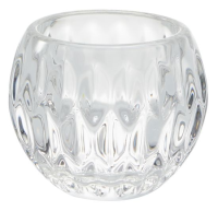 Windlicht Glas Kugelform mit Struktur 8cm