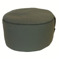 Meditationskissen Slate Grey abnehmbarer Bezug 100% Baumwolle mit Buchweizenf&amp;#252;llung 30x15cm