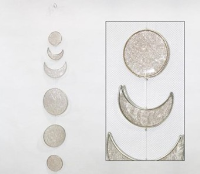 Suncatcher Mondphasen 50cm Girlande transparent BALI
