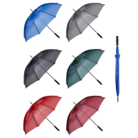 Regenschirm manuell 6ass uni d 128cm 2 blau 5 rot 5 bordeaux 4 grau 4 gr&amp;#252;n 4 schwarz