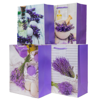 Geschenktasche Lavendel dunkel 18x23x10cm