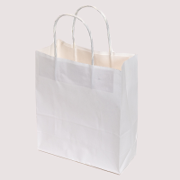 Geschenktaschen 20er Set 21x18x8cm weiss 110g/m2 Kraftpapier