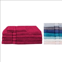 Inspiration Frottee 6erSet 2x30x30,2x50x90,2x70x140cm 400gr 8 Fr&amp;#252;hlings Farben ass 100% BW
