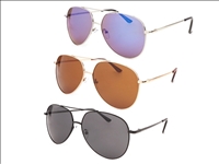 Sonnenbrille Unisex 3ass 6x schwarz, 3x braun, 3x verspiegelt