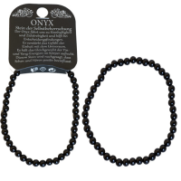 Naturedelstein Armband Onyx 190x4mm