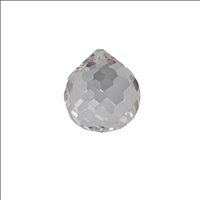Kristallglas Kugel 40mm Sechseck-Facetten Bleifrei
