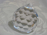 Kristallglas Kugel 50mm Sechseck-Facetten