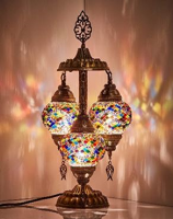 Lampe Mosaik Tischlampe mit 3 Lampen h50cm Diam. 3x13cm T&amp;#252;rkei