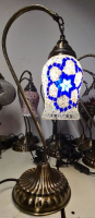 Mosaik Tischlampe h&amp;#228;ngend h43cm Diam. 11cm Glockenform T&amp;#252;rkei ass