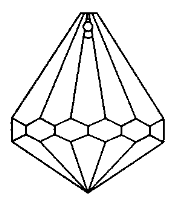 Kristallglas Diamant 40mm zum H&amp;#228;ngen