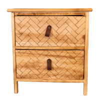 M&amp;#246;bel mit Struktur 2 Schubladen Sperrholz 40x29x43cm
