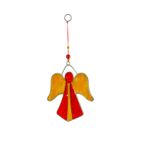 Suncatcher Engel rot/gold 19cm BALI