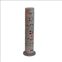 R&amp;#228;ucherst&amp;#228;bchenturm Speckstein H26cm geschnitzt INDIEN