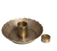 R R&amp;#228;uchergef&amp;#228;ss f&amp;#252;r Palo Santo Holz/R&amp;#228;ucherst&amp;#228;bchen Messing Diameter 10cm INDIEN