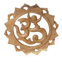 Wand Relief OM 30cm Suarholz hell