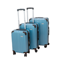 Hartschalen Koffer Polycarbonat 3-teilig blau ETERNITY 50, 60, 70cm