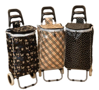 Einkaufswagen 98x34x27cm Katzen, Rauten, Herzen 3ass