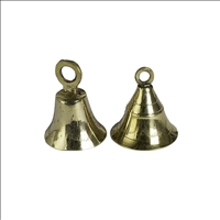 Glocken 2er Set 5x5x5.5cm Messing golden INDIEN