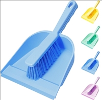 Bodenreinigung Schaufel und Wischer 4 Farben ass