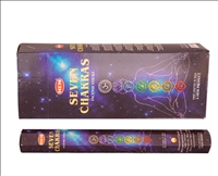 R&amp;#228;ucherst&amp;#228;bchen HEM 6eckig 20sticks 7 CHAKRAS