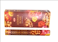 R&amp;#228;ucherst&amp;#228;bchen HEM 6eckig 20sticks AMBER ROSE